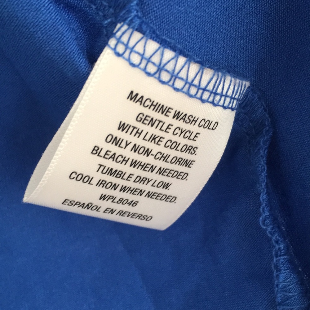 Charter Club Cardigan Petite Medium Blue Long Sleeves Back Cinched - Picture 6 of 9